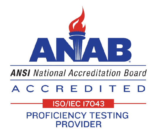 ANAB Accredited - ISO/IEC 17043 Proficiency Testing Provider
